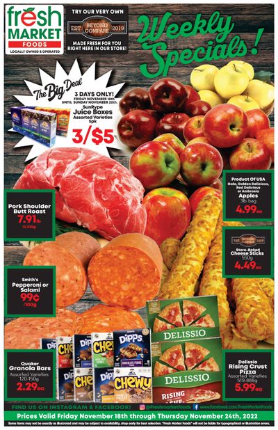 Fresh Market Foods Flyer November 18 to 24