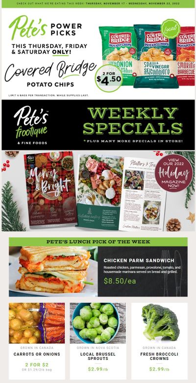 Pete's Fine Foods Flyer November 17 to 23