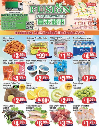 Fusion Supermarket Flyer November 18 to 24