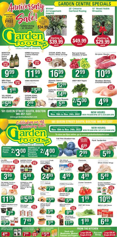 Garden Foods Flyer November 18 to 24