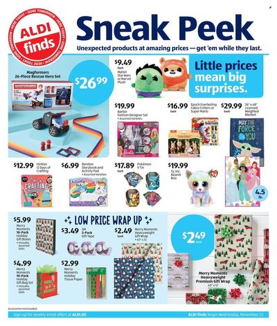 ALDI Weekly Ad Flyer Specials November 23 to November 29, 2022