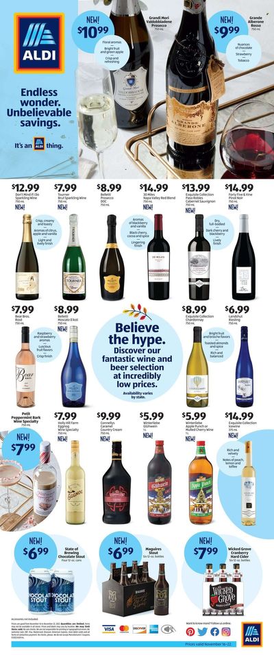 ALDI Weekly Ad Flyer Specials November 16 to November 22, 2022