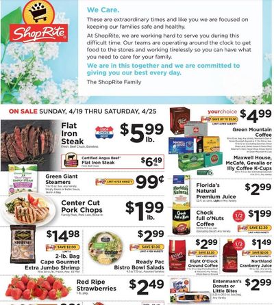 ShopRite Weekly Ad & Flyer April 19 to 25