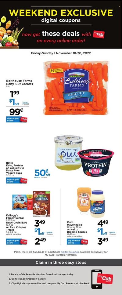 Cub Foods (MN) Weekly Ad Flyer Specials November 18 to November 20, 2022