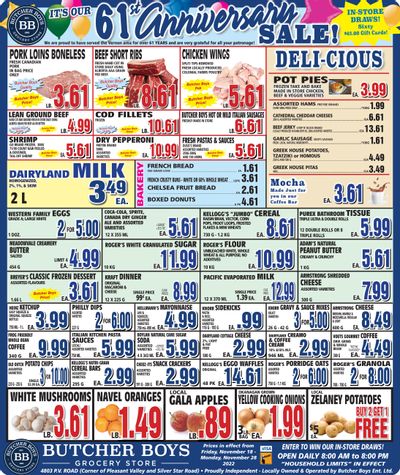 Butcher Boys Grocery Store Flyer November 18 to 28