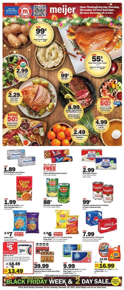 Meijer (MI) Weekly Ad Flyer Specials November 20 to November 26, 2022