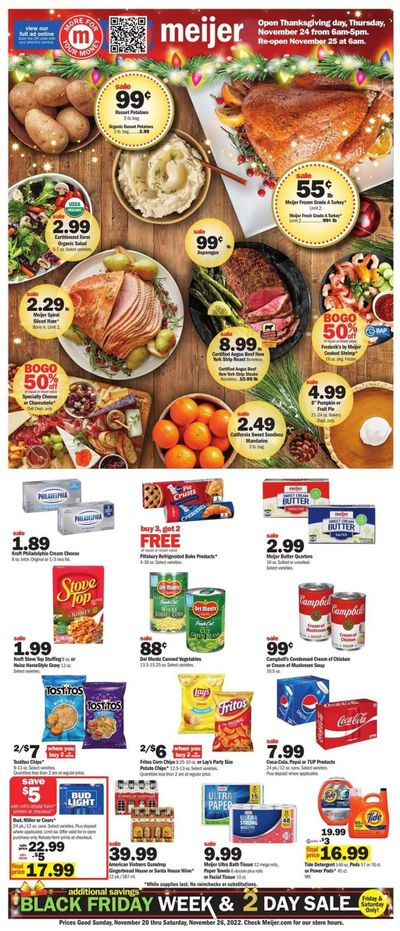 Meijer (OH) Weekly Ad Flyer Specials November 20 to November 26, 2022