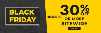 Mountain Warehouse Black Friday Sale: Save 30% or More Sitewide + Up to 50% OFF Clearance Sale