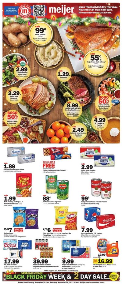 Meijer (KY) Weekly Ad Flyer Specials November 20 to November 26, 2022