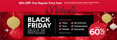 Michaels Canada Black Friday Sale: Save Up to 60% OFF Many Items