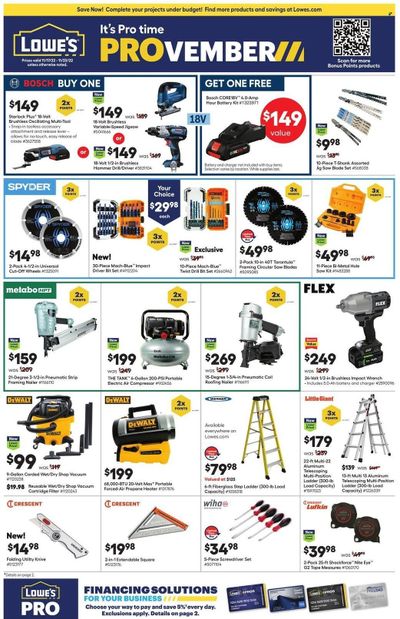 Lowe's Weekly Ad Flyer Specials November 17 to November 23, 2022