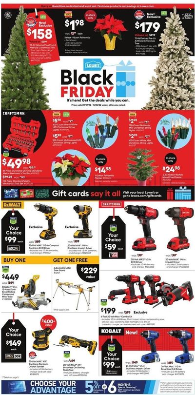Lowe's Weekly Ad Flyer Specials November 17 to November 23, 2022