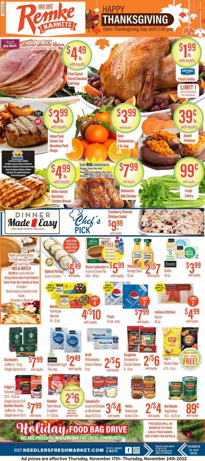Remke (OH) Weekly Ad Flyer Specials November 17 to November 24, 2022