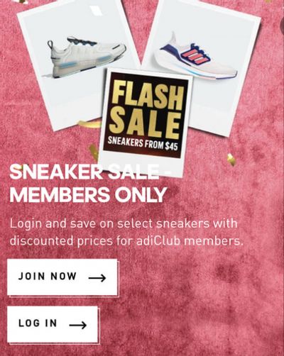 Adidas Canada Pre-Black Friday Deals: Members Only Sneakers Flash Sale