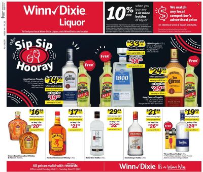 Winn Dixie (AL, FL, GA, LA) Weekly Ad Flyer Specials October 31 to November 27, 2022