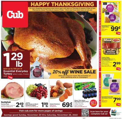 Cub Foods (MN) Weekly Ad Flyer Specials November 20 to November 26, 2022