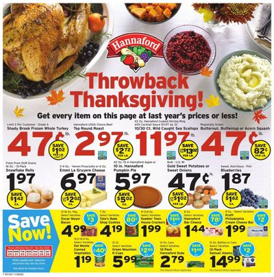 Hannaford (NY) Weekly Ad Flyer Specials November 20 to November 26, 2022