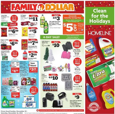 Family Dollar Weekly Ad Flyer Specials November 20 to November 26, 2022