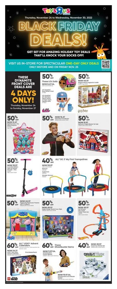 Toys R Us Canada Black Friday Deals November 24th – 30th