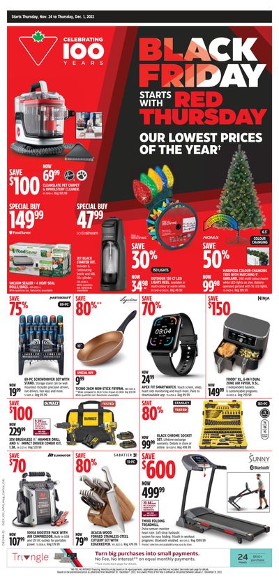Canadian Tire Black Friday Sale Flyer November 24 to December 1, 2022