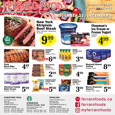 Ferraro Foods Flyer November 22 to December 5