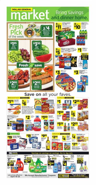 Dollar General Weekly Ad & Flyer April 19 to 25