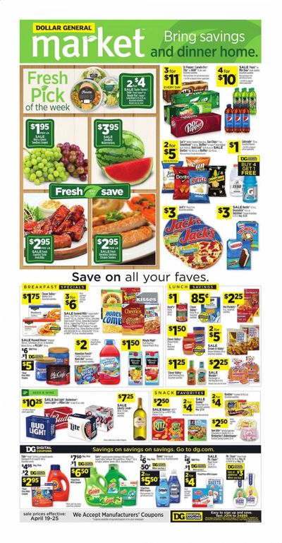Dollar General Weekly Ad & Flyer April 19 to 25