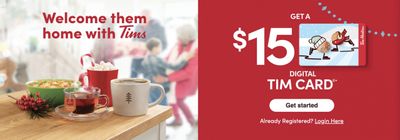 Tim Hortons Canada Black Friday Deal 2022: Get a Free $15 Tim Card When you Spend $40+ Tims Home Products