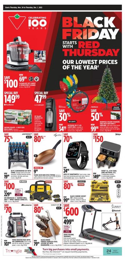 Canadian Tire Black Friday Flyer November 24th – December 1st