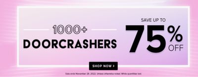Well.ca Black Friday Doorcrashers: Save up to 75% off Until November 28th