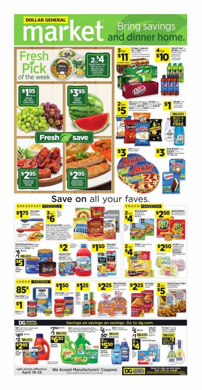 Dollar General Weekly Ad & Flyer April 19 to 25