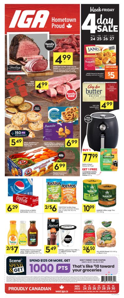 IGA (BC, SK, MB & ON) Flyer November 24 to 30