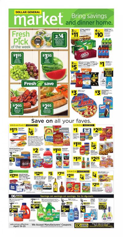 Dollar General Weekly Ad & Flyer April 19 to 25
