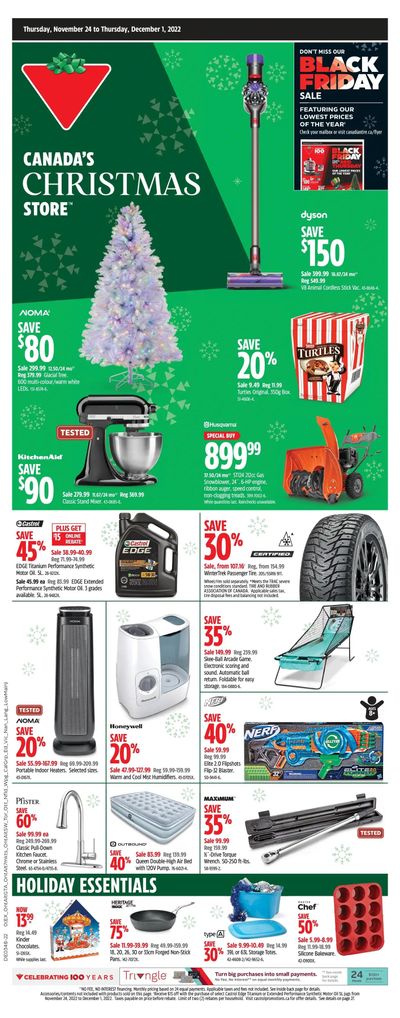 Canadian Tire (Atlantic) Flyer November 24 to December 1