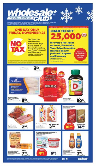 Real Canadian Wholesale Club Flyer November 24 to 30