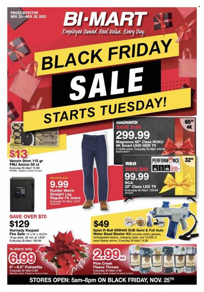 Bi-Mart (ID, OR, WA) Weekly Ad Flyer Specials November 22 to November 29, 2022