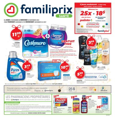 Familiprix Sante Flyer November 24 to 30