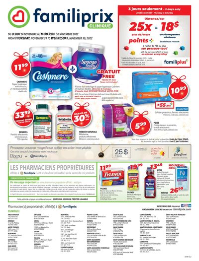 Familiprix Clinique Flyer November 24 to 30