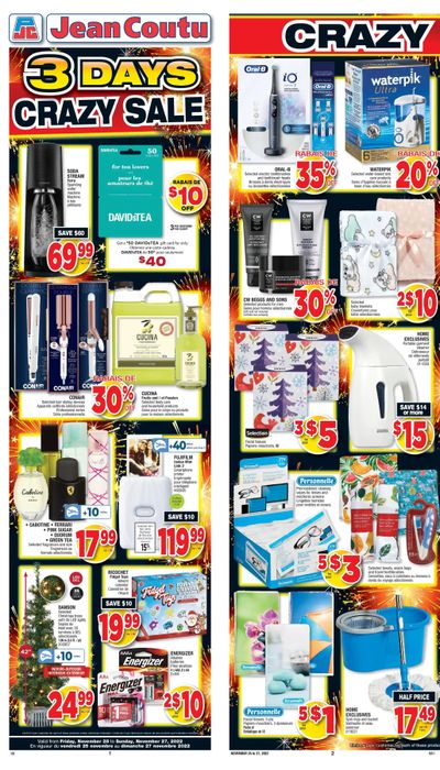 Jean Coutu (NB) Flyer November 25 to December 1