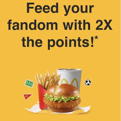 McDonalds Canada FIFA World Cup Canada Promo 2x The Points In App Today