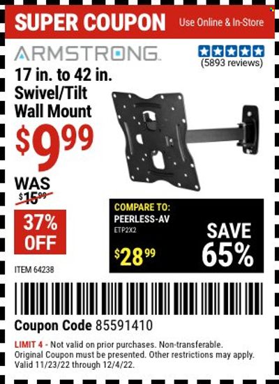 Harbor Freight Weekly Ad Flyer Specials November 23 to December 4, 2022