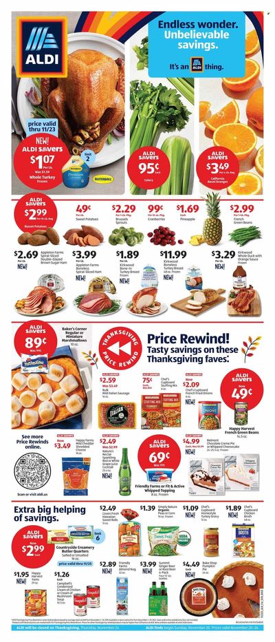 ALDI (MI, MN, NJ, NY, PA, VT) Weekly Ad Flyer Specials November 20 to November 26, 2022