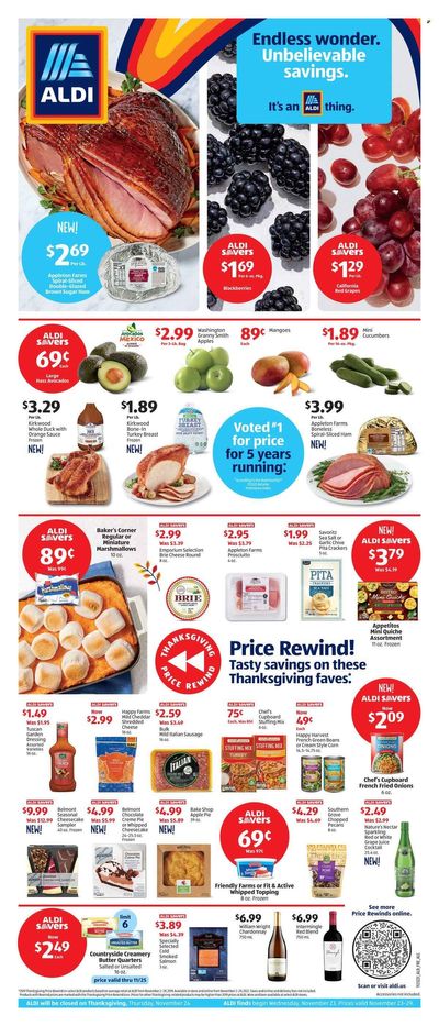 ALDI Weekly Ad Flyer Specials November 23 to November 29, 2022