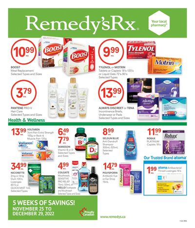 Remedy's RX Flyer November 25 to December 29