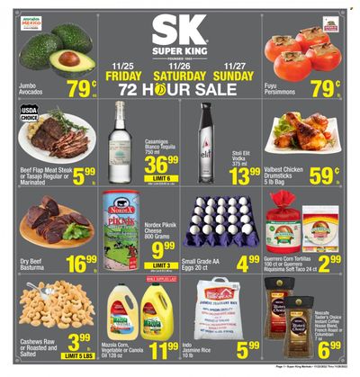 Super King Markets (CA) Weekly Ad Flyer Specials November 23 to November 29, 2022