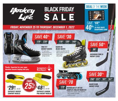Pro Hockey Life Black Friday Flyer November 25 to December 1