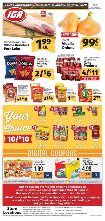 IGA (Illinois) Weekly Ad & Flyer April 20 to 26