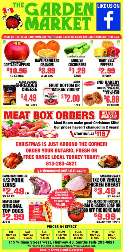 The Garden Market Flyer November 25 to December 1