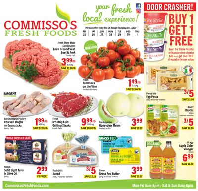 Commisso's Fresh Foods Flyer November 25 to December 1