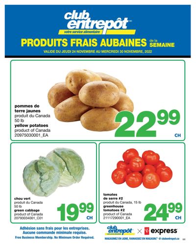 Wholesale Club (QC) Fresh Deals of the Week Flyer November 24 to 30